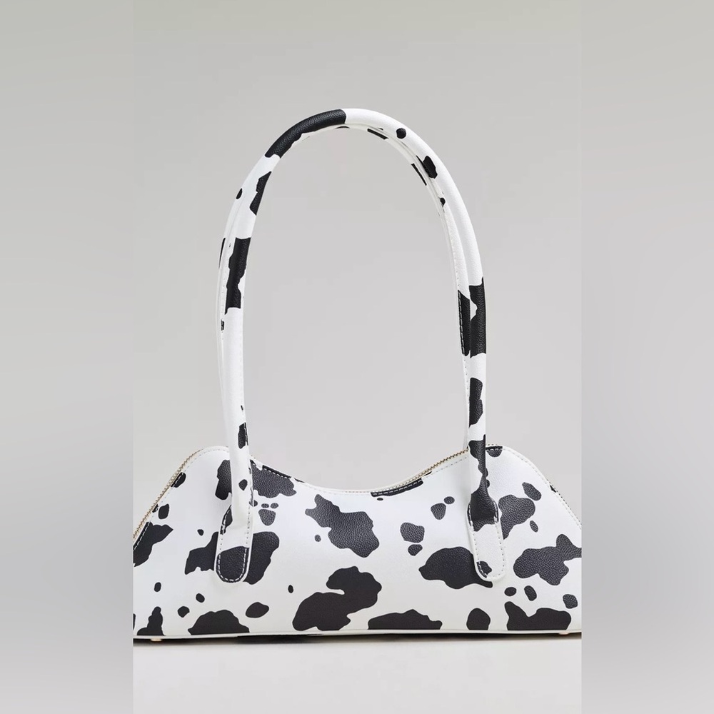 Anthropologie Melie Bianco Dakota Shoulder Bag Black White - Picture 5 of 8